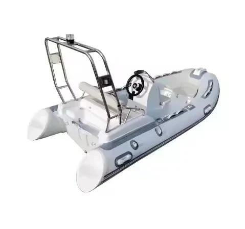 13ft Orca/Hypalon/PVC Aluminum Rigid DL RIB 390 Inflatable Boat Double Front Cabin Surfing Fishing Electric Motor Included Combo