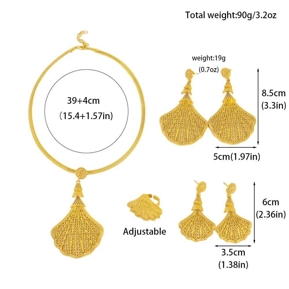 Luxuriöses vergoldetes Halsketten-Armband-Ring-Set für Damen, Schmuck, Geschenk für hochwertige High-Sense-Kettenhalsketten, Party-Schmuck, Geschenk – Detail 4