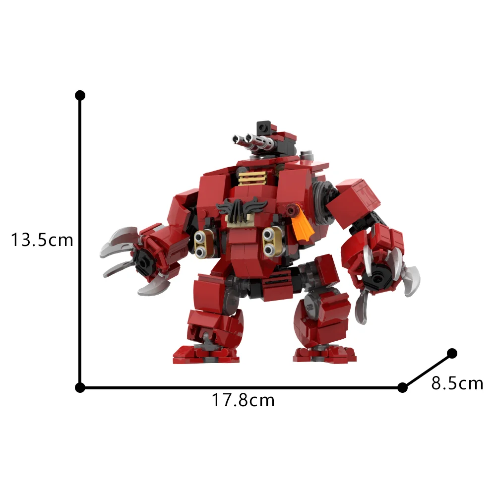 MOC-175663 Mech Robot Brutalis Dreadnought Building Blocks Robot Model Action Brick DIY Creative Toys Educational Children Gift