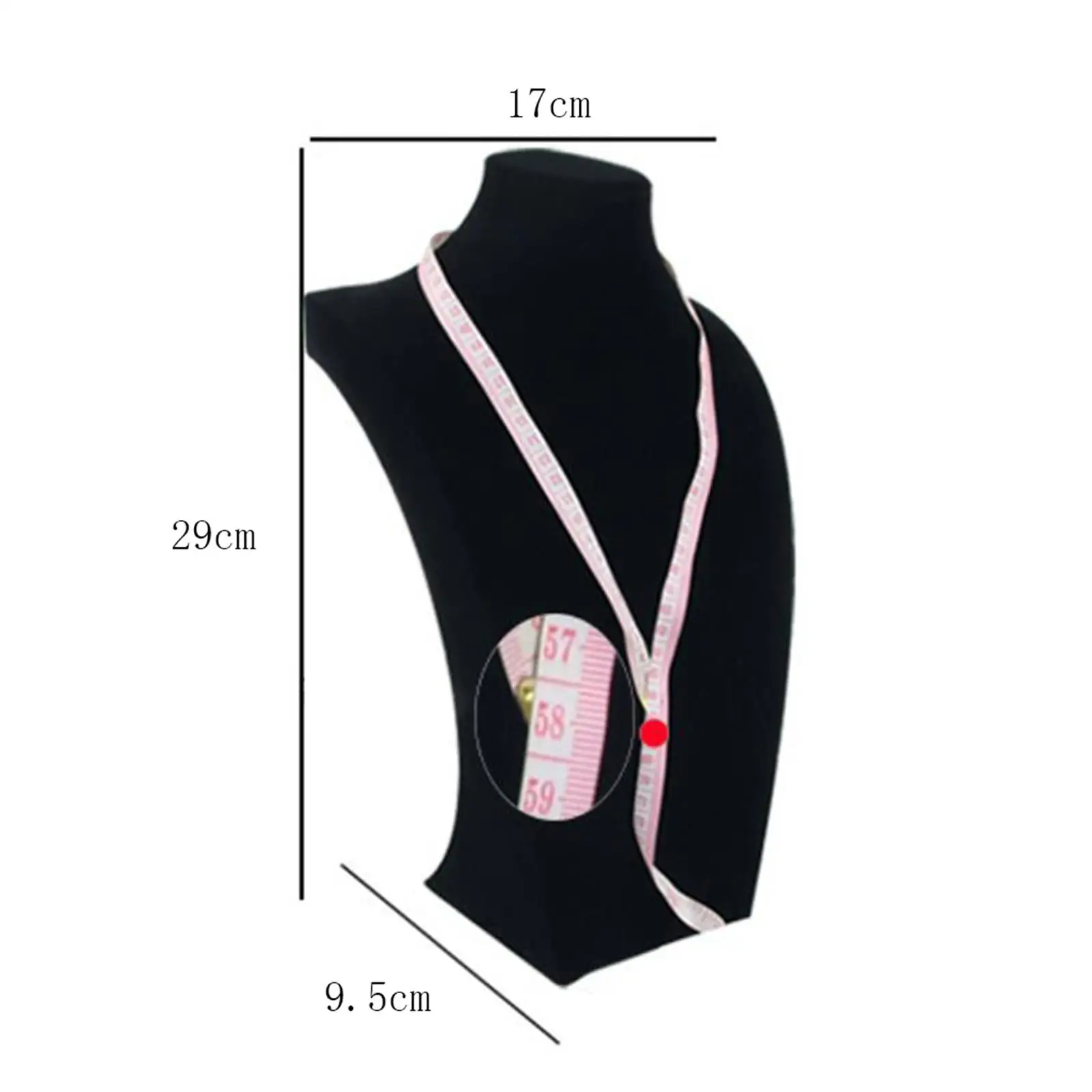 Colar Manequim Display, pingente Rack, veludo durável, elegante