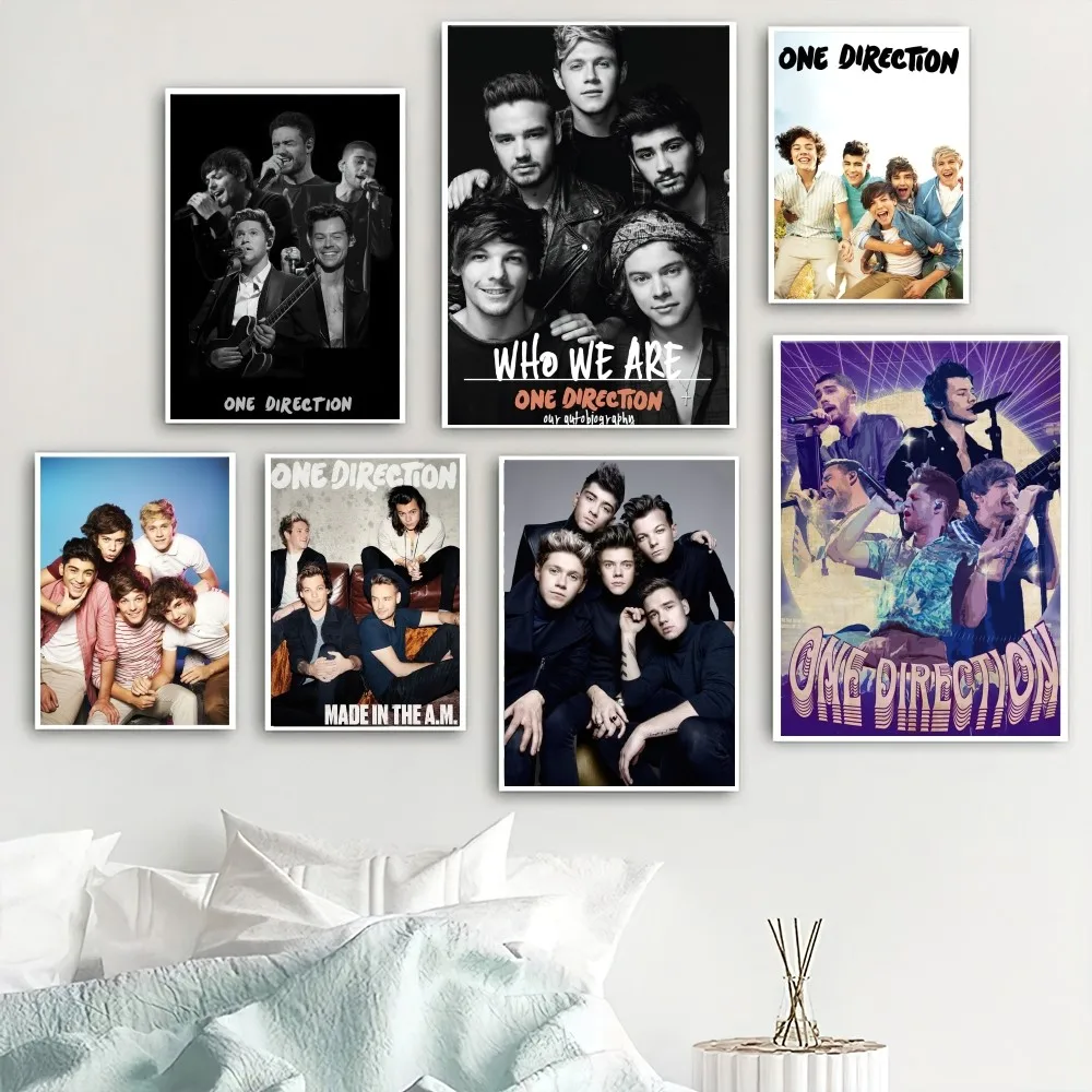 Band O-One D-Directions Poster Home Room Decor Livingroom Bedroom Aesthetic Art Wall Painting Stickers