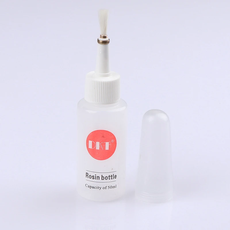 50ml Klare Kunststoff-Flussmittel-Pastenflasche mit Tropfer und Pinsel, Alkohol-Harz-Lötwerkzeug – Detail 6