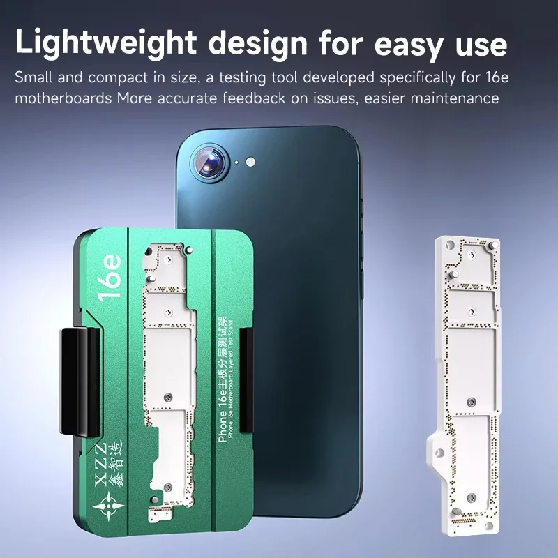 XZZ ISocket 16E Motherboard Test Fixture with A Function Board for IPhone 16e Series Logic Board Middle Layer Function Tester