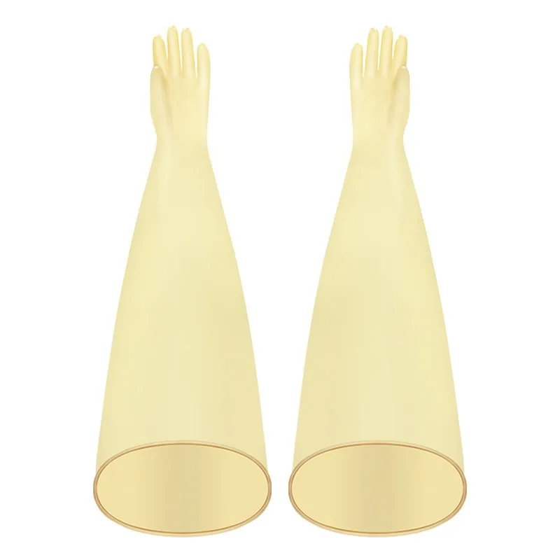 FOR Corrosion Resistant Glove Box Gloves Vacuum Operated Anaerobic Box Long Arm Latex Gloves