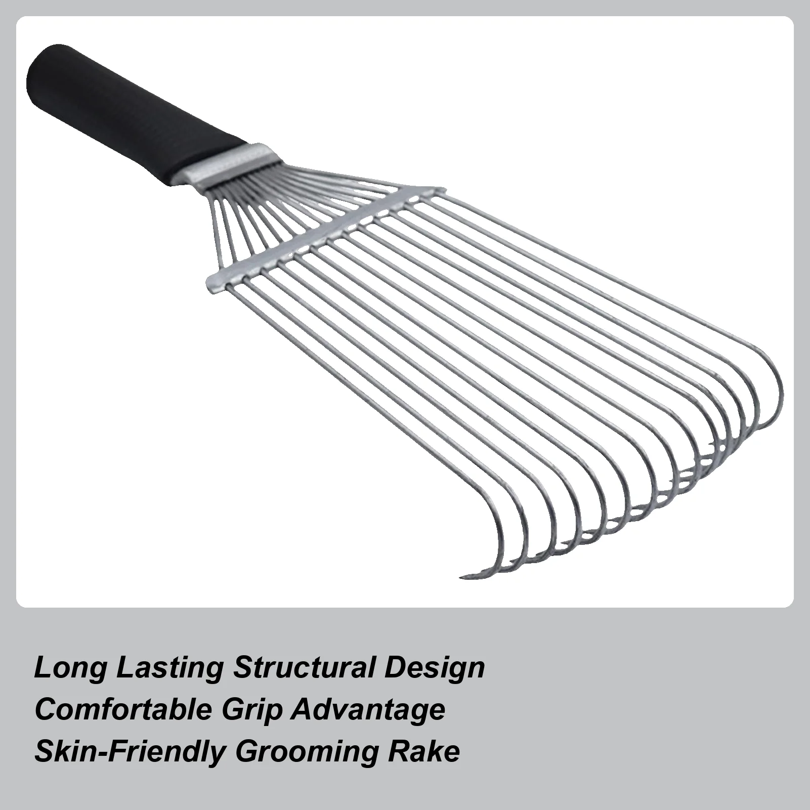 

Грабли для ухода за лошадьми, щетка для выпадения подшерстка, стальная щетка из кашемира и шерсти, расческа для удаления волос для домашних животных, животных, крупного рогатого скота, козы