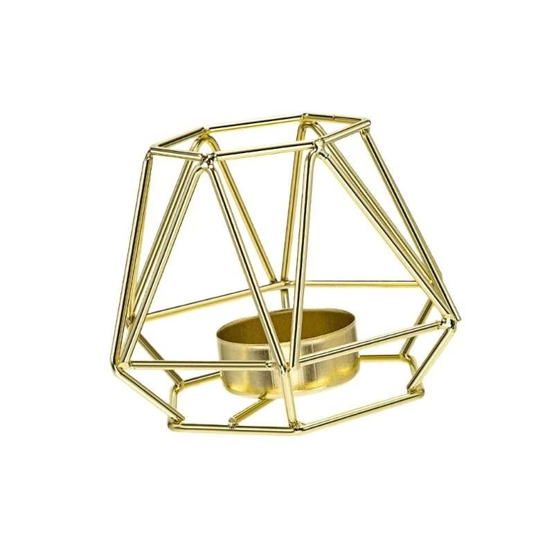 

Elegant Geometric Holder Tealight Display Stand For Modern Home Decoration And Gift Giving
