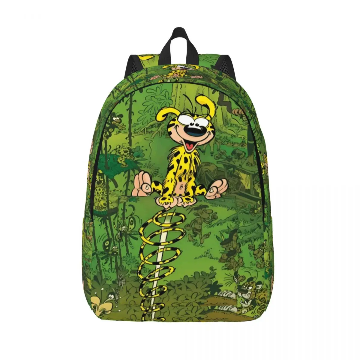 

Забавные рюкзаки Marsupilami на заказ, холщовые рюкзаки для женщин и мужчин, повседневная сумка для книг для колледжа, школьные сумки для сумок