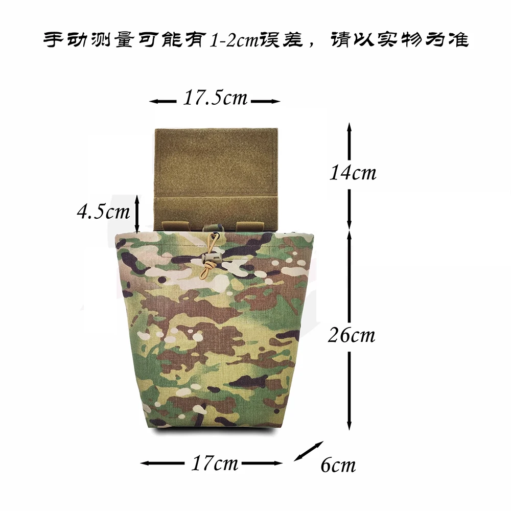 Tactical Double Pocket Recycling Bag Belt Waist Transfer Hanging Recycling Pouch