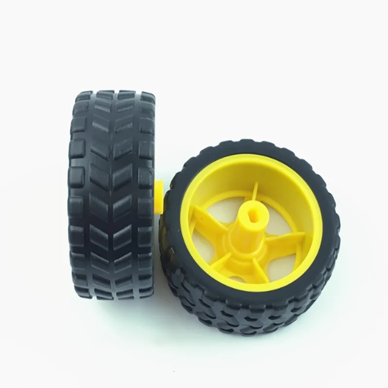 محرك TT يدعم الإطارات، محرك TT للسيارة الذكية، 65 مم، نمط ثمانية أشكال، عجلات روبوت لتجنب العوائق