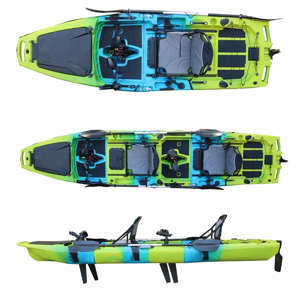 

Vicking Modular Kayak Plastic Factory Custom High Quality Lldpe 2.8m PE CE Certificate Kano Plastic Canoe 8 Degree VK 2 Years