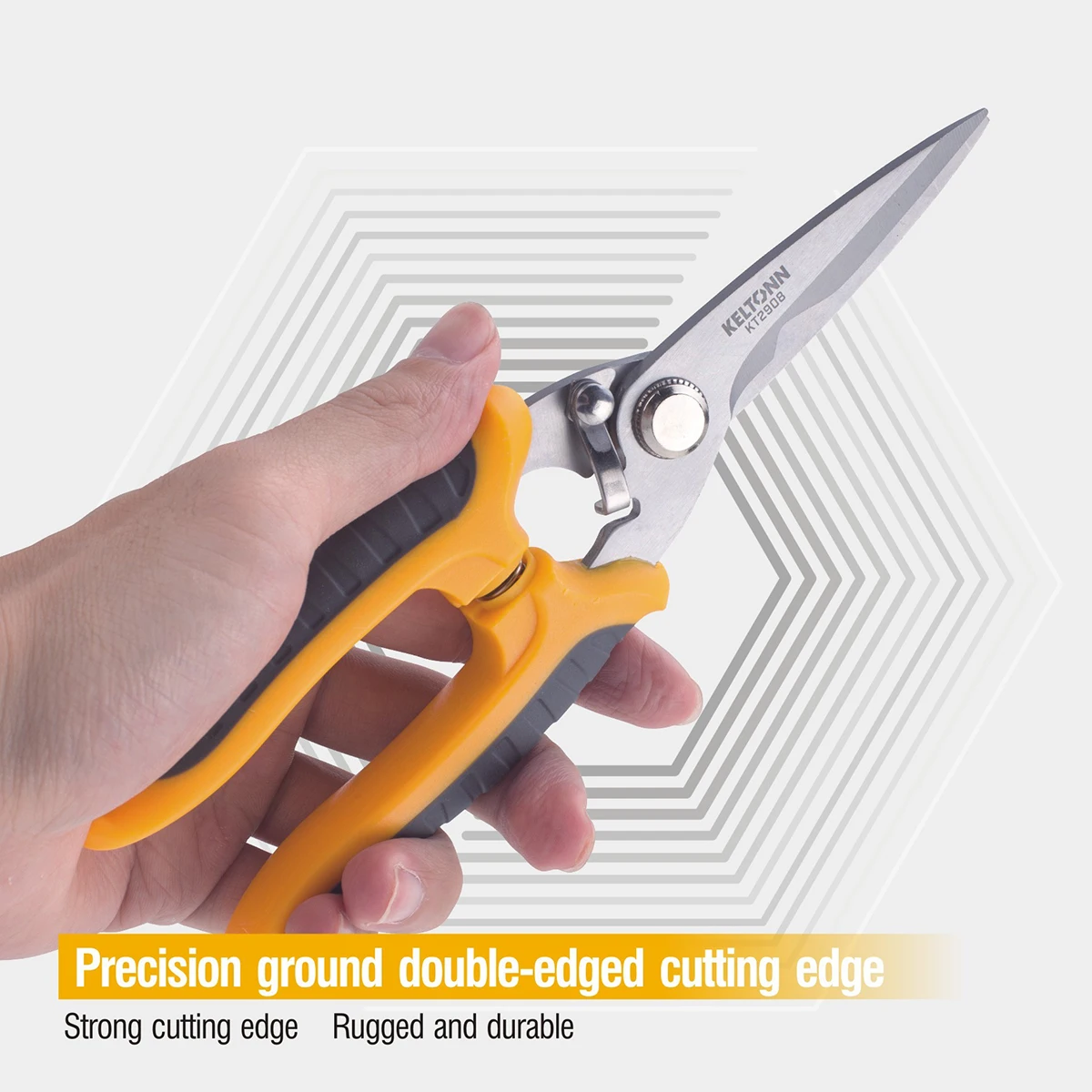 Scissors electronic shears 8 inches with multi-function wire cutter, suitable for cutting iron wire, copper wire, aluminum wire