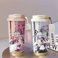 Game Anime Wuthering Waves Carlotta Montelli Zani Nime Cold Drink Water Cups Cup Coffee Cup Cold Drink Cup Mascot Fans Gift