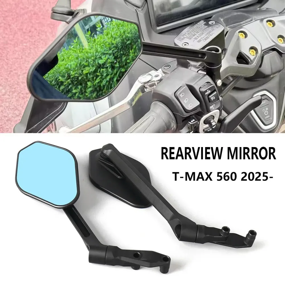 

Motorcycle Rearview Mirrors CNC Aluminum Side Mirrors For T-MAX TMAX 560 TMAX560 Adjustable Rear View Mirror Accessories