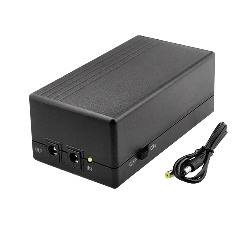 12V 2A Uninterruptible Power Supply Mini UPS 12000MAh Battery Backup for CCTV&WiFi Router Emergency Supply