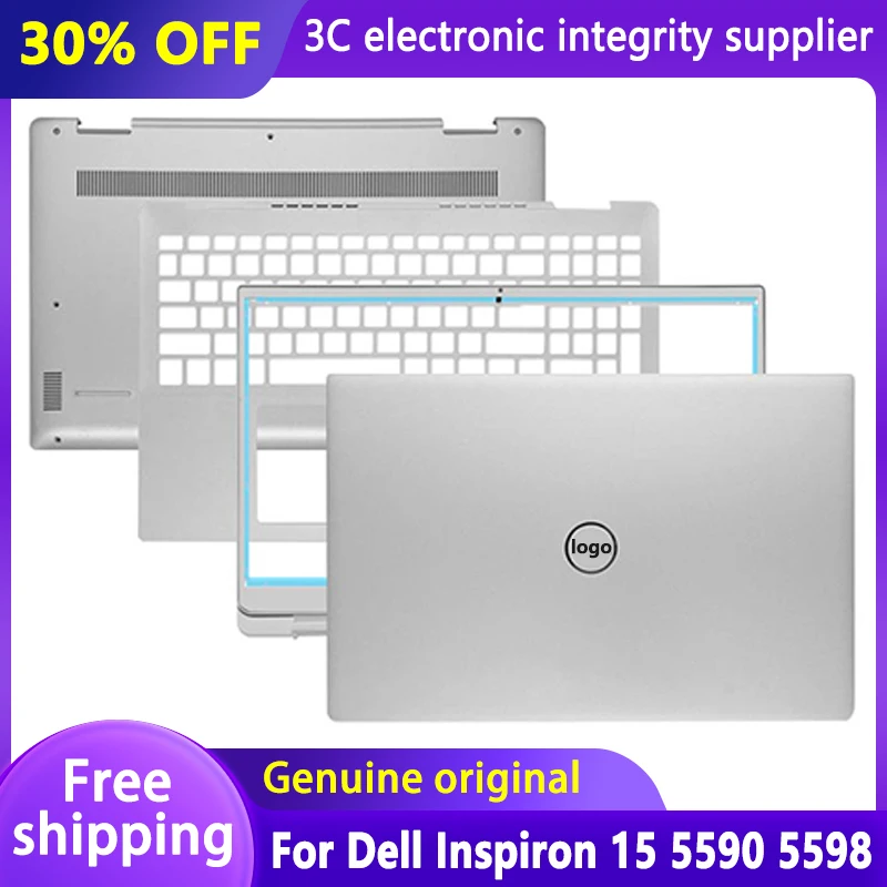 Новинка, Оригинальный чехол для ноутбука Dell Inspiron 15 5590 5598, задняя крышка ЖК-дисплея, передняя панель, подставка для рук, Верхняя Нижняя