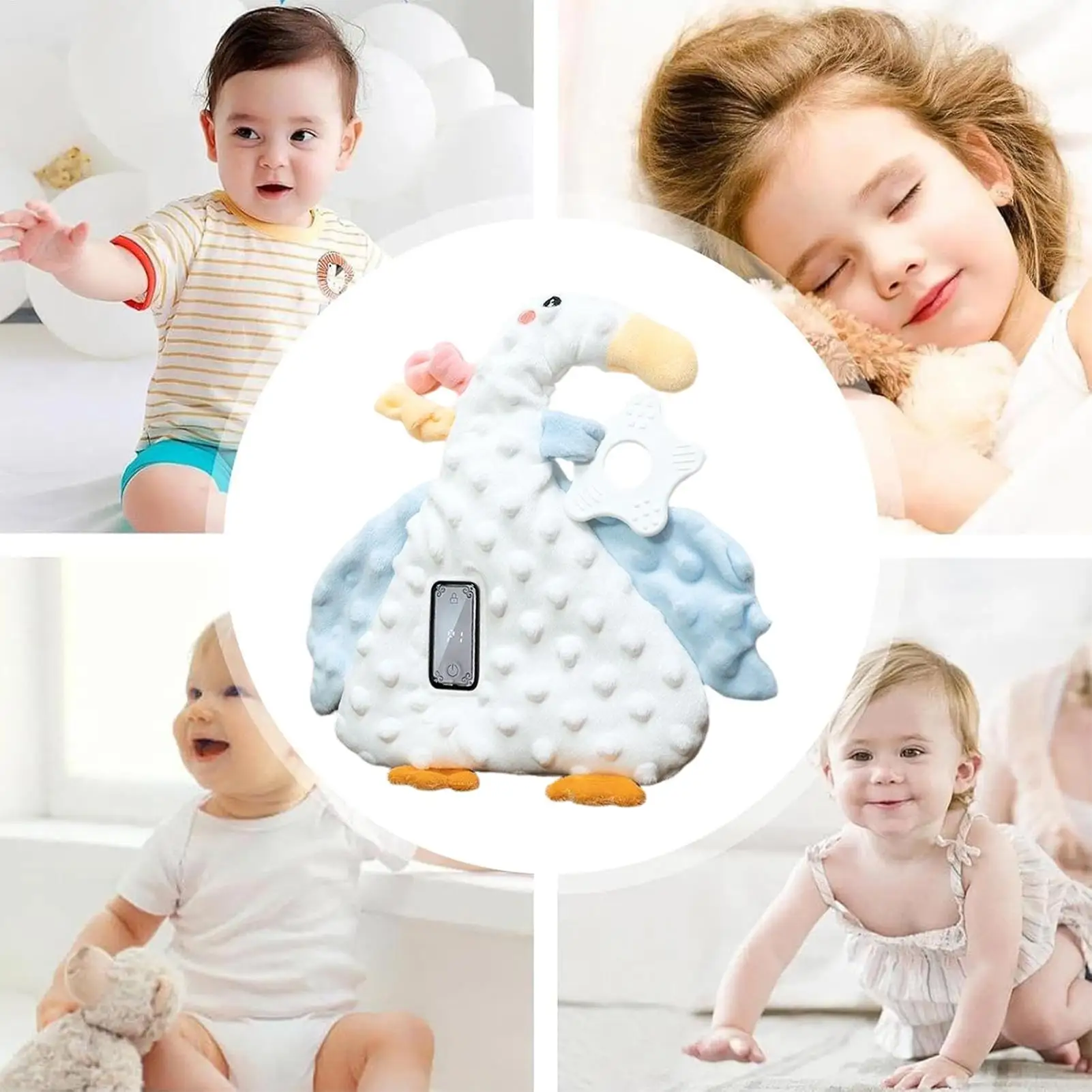 Bebê batendo brinquedo para dormir automático 3 modos boneca bebê sleep aid companheiro para bem-estar conforto noturno casa cuidados com tempo silencioso