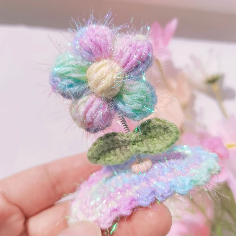 77HD Baby Girls Beauty Supplies Flowers Hairpin Toddlers Hair Clip Headdress image 2