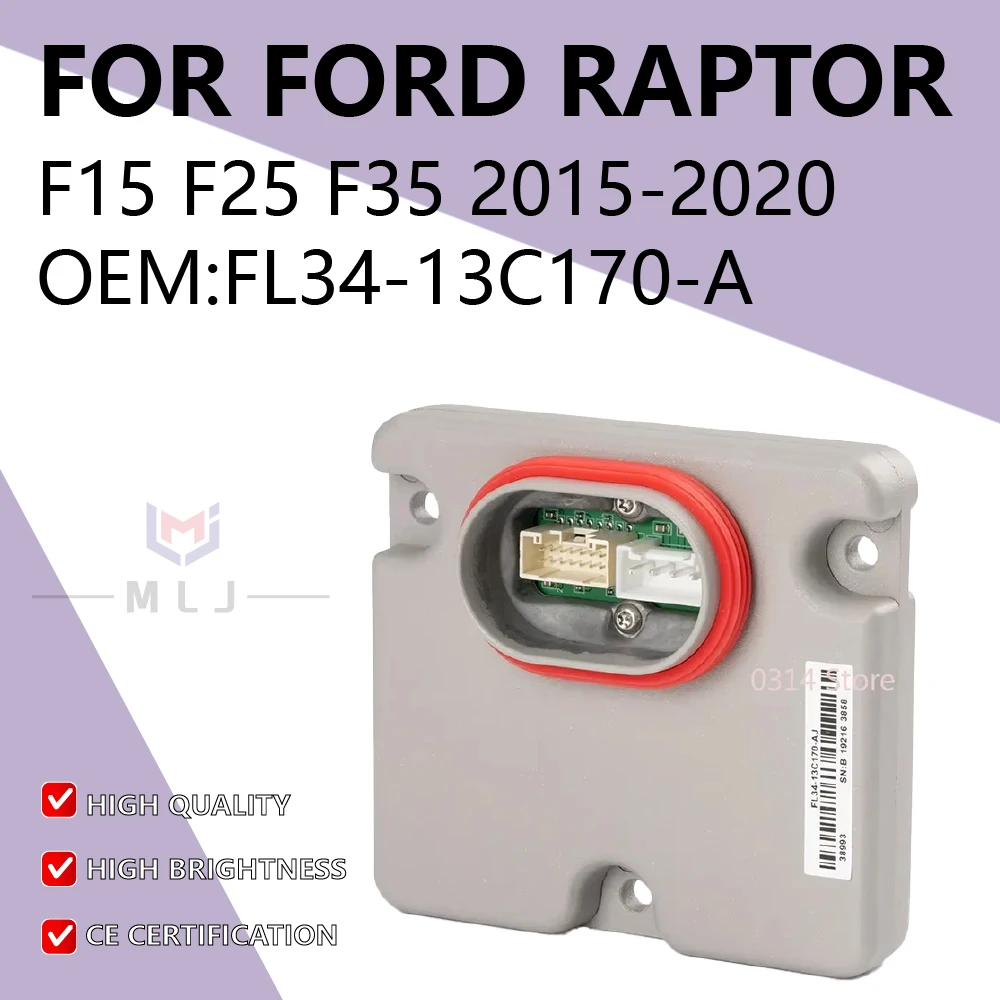 

FL34-13C170-A For Ford Raptor F15 F25 F35 2015-2020 LED Headlight Ballast Module Unit FL3413C170A FL3413C170AH Car Accessories