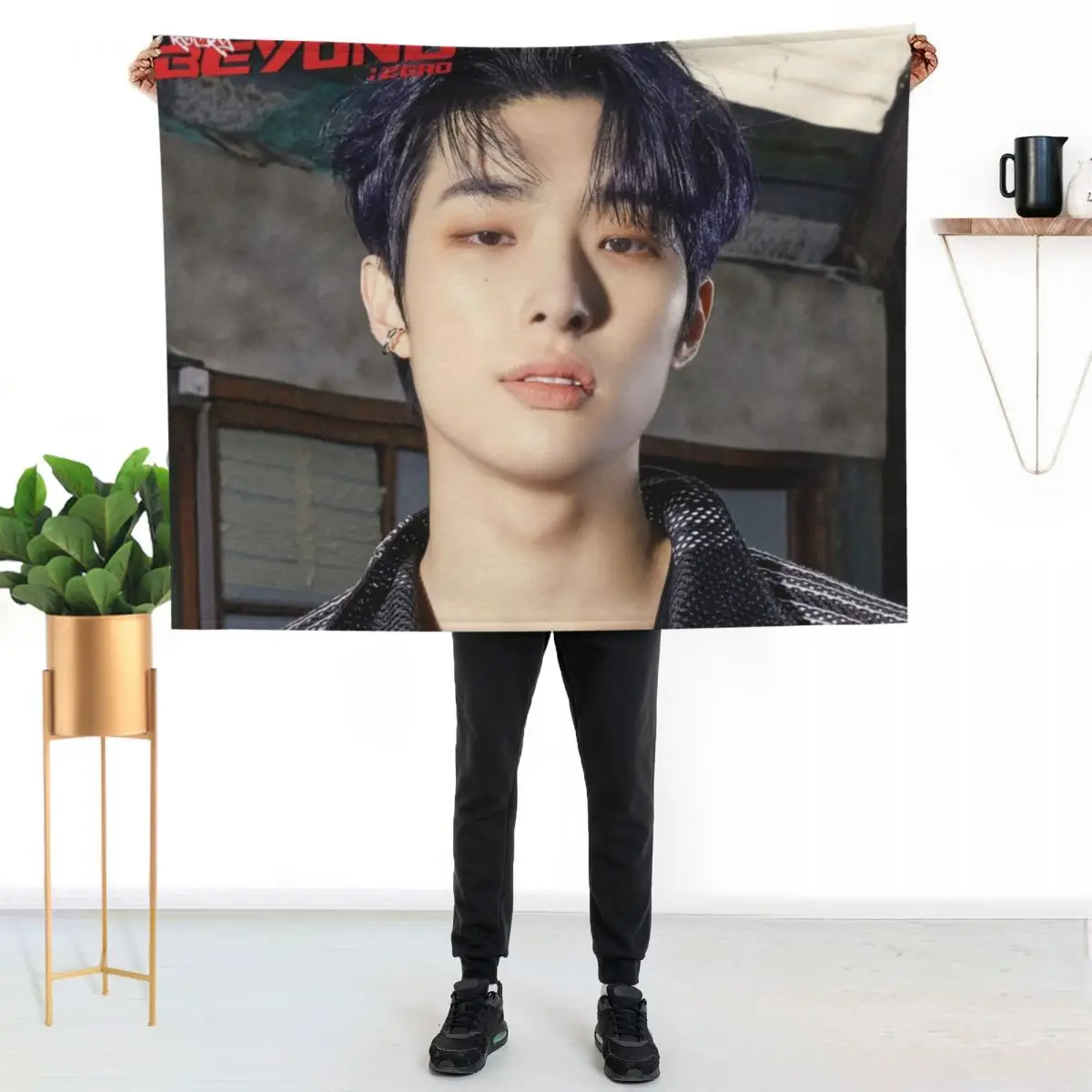 Ateez Mingi Throw Blanket Soft Comfort Blanket for Reading Watching TV