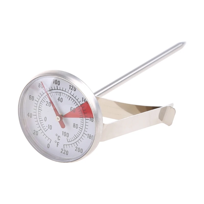 Stainless Steel Thermometer Cooking Oven BBQ Milk Probe Gauge 100°C Dropship