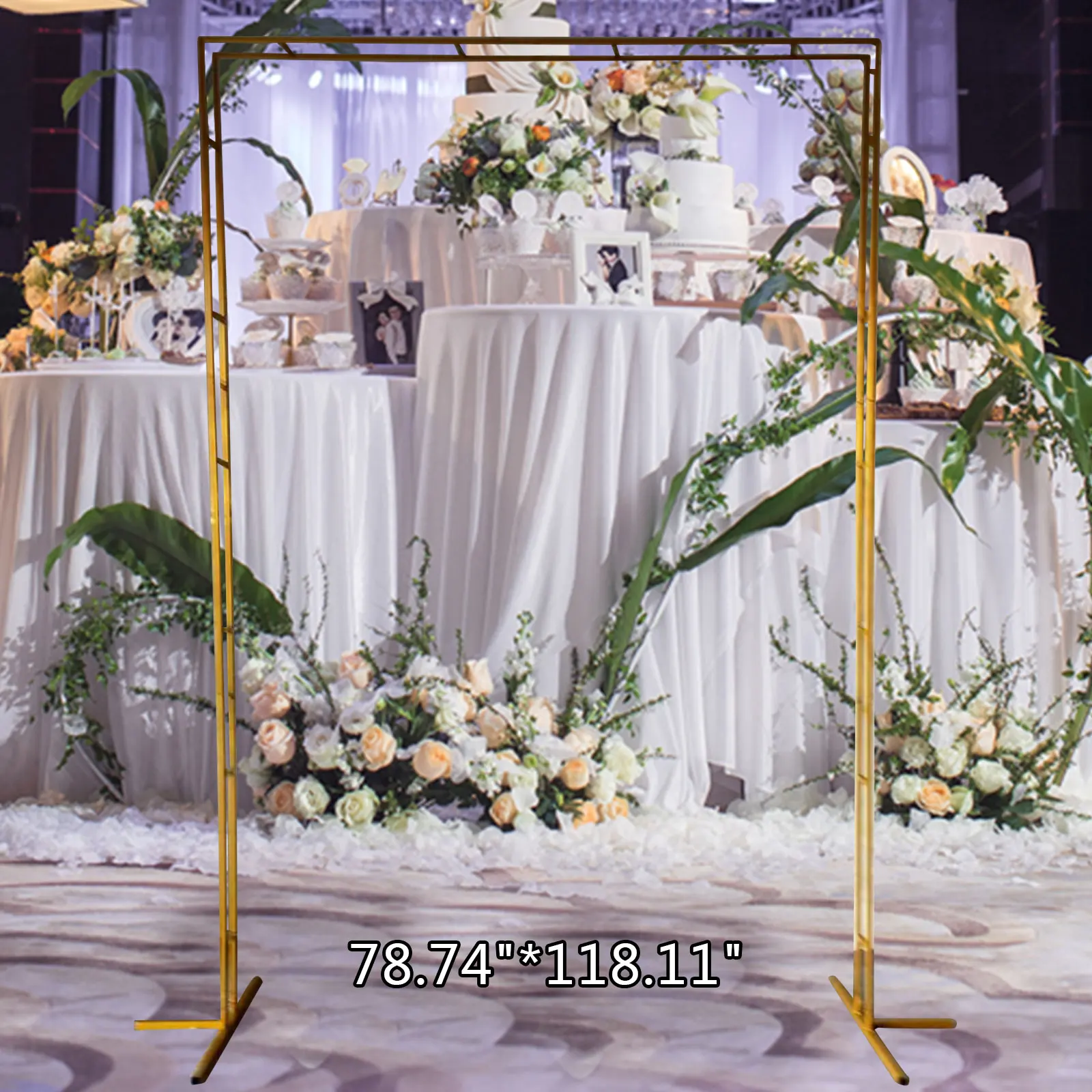 2M x 3M Square Archway Backdrop Frame Wedding Events Balloons Decorat