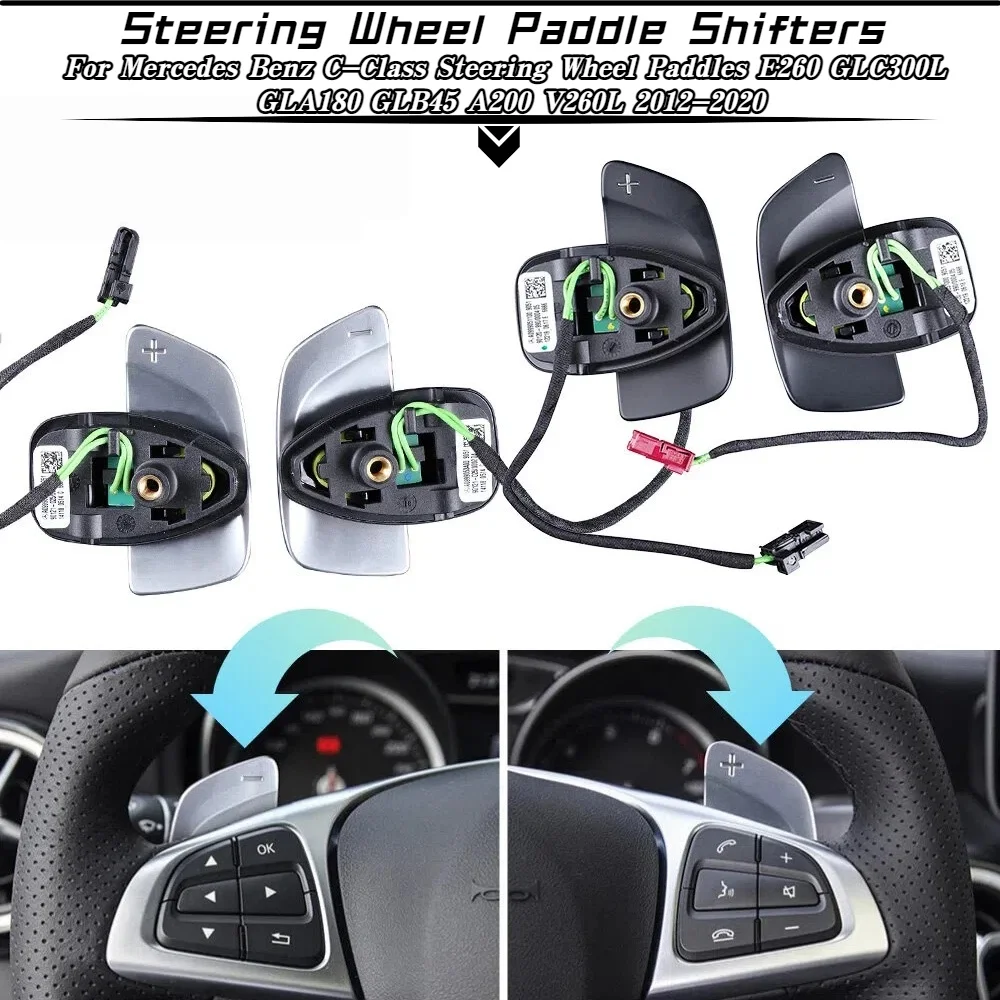 

High Quality Steering Wheel Paddles For Mercedes Benz C-Class E260 GLC300L GLA180 GLB45 A200 V260L Vito Shift Paddles