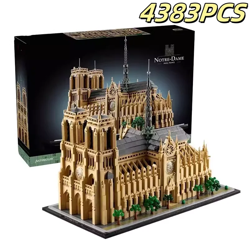 

21061 model Notre Dame Cathedral building brick kit collection, building blocks, history enthusiasts, adult gifts
