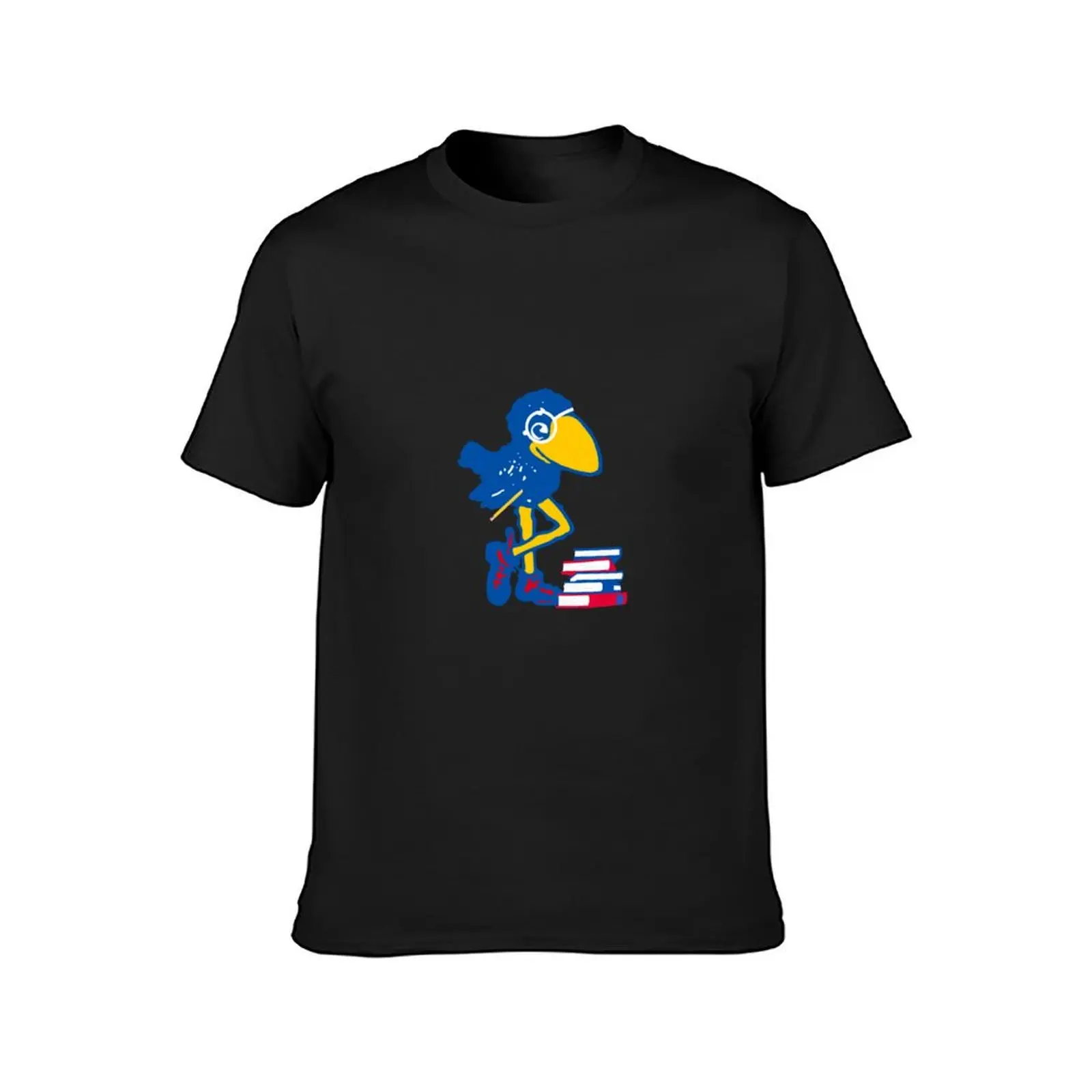 KU Jayhawk Nerd 2 T-Shirt Short sleeve tee for a boy oversizeds shirts graphic tees Men's t shirts