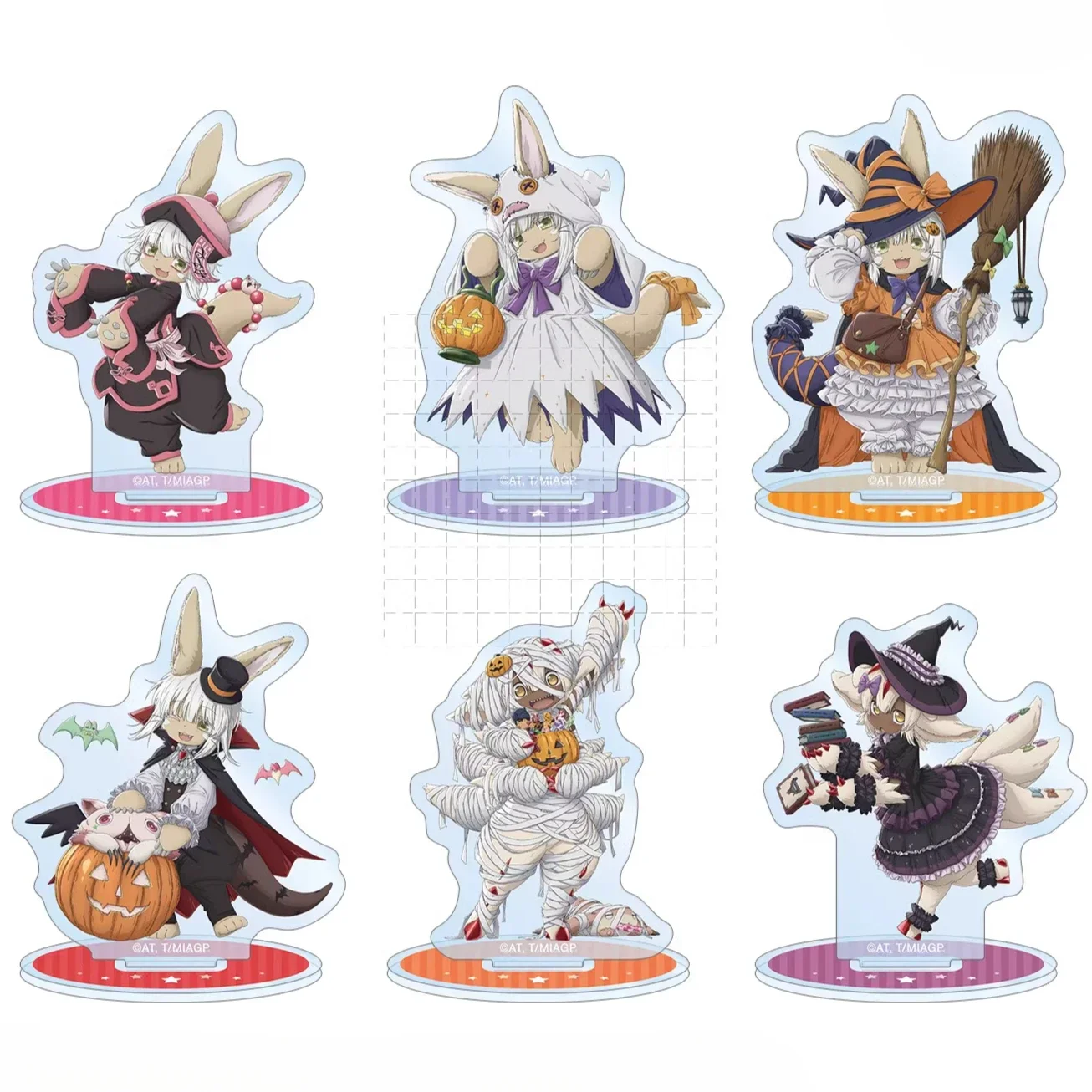 Game Vueko Faputa Riko Nanachi Acrylic Stand Doll Anime Irumyuui Wazukyan Mini Figure Model Plate Cosplay Toy for Gift