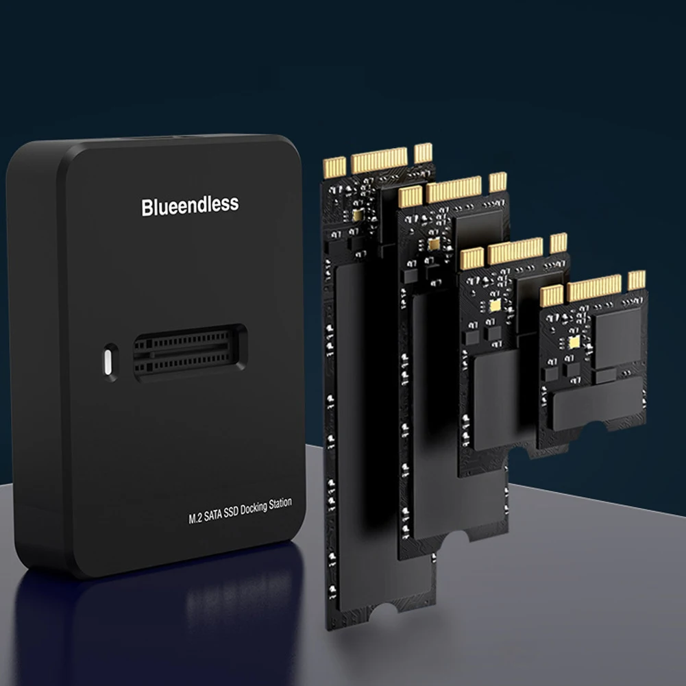 M.2 NVME الخارجية SSD القرص الصلب الضميمة أداة مجانية M.2 العلبة صندوق قاعدة محول SSD الضميمة محول لمحطة إرساء M.2 SSD #2