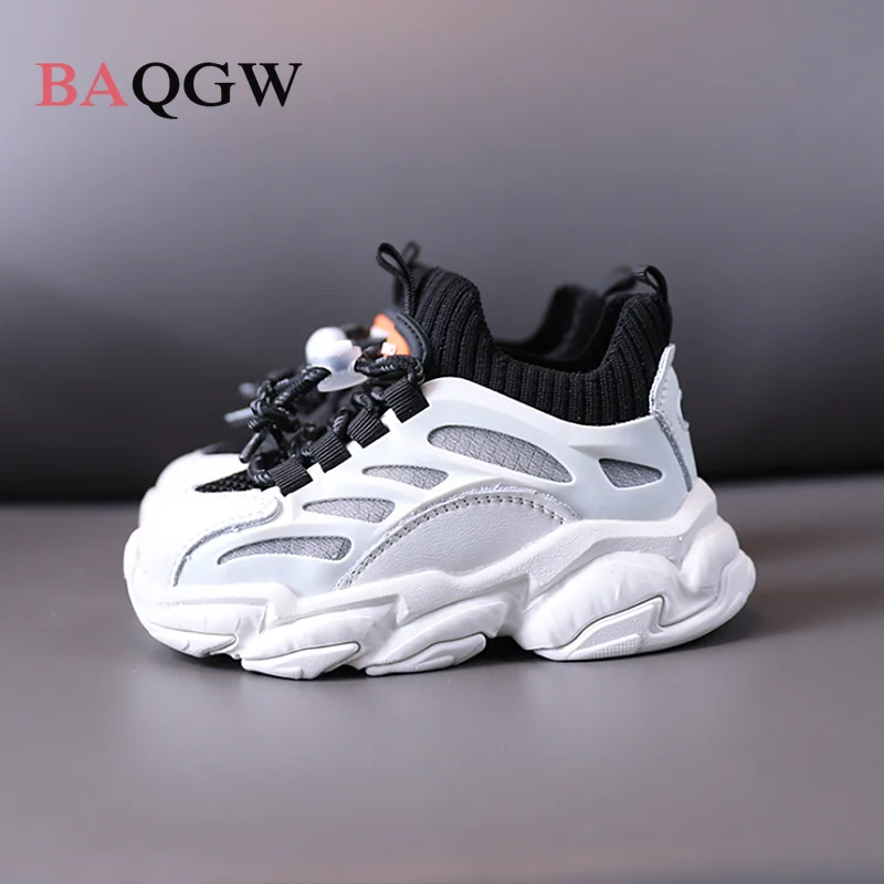 

Autumn Kids Shoes for Boys Girls Sport Shoes Fashion Breathable Knitting Soft Non-Slip Outdoor Casual Children School Sneaker