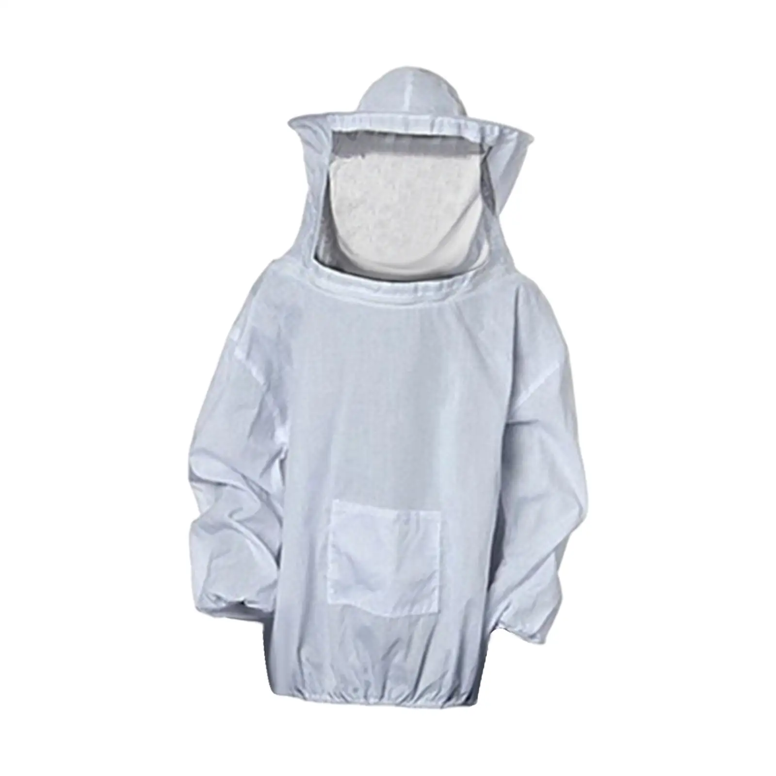 Beekeeper Suit with Pocket Professional with Ventilated Hood Bee Suit Farm Smock Suit for Apiarist Bee Keeper Beginners Backyard