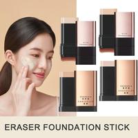 2 In 1 Foundation Stick High Coverage Concealer Stick With Big Brush Moisturizing Face Waterproof BB Cream Korean Makeup Base