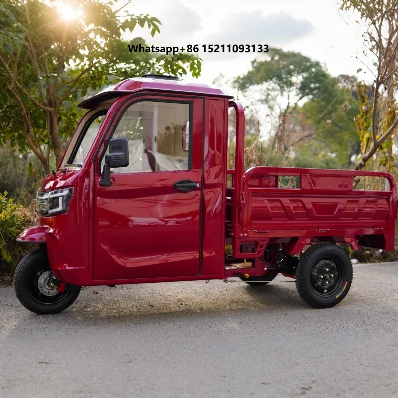 EU US German in Stock  KH01 EEC COC Semi-Closed Cargo Tricycle 2000w 3000w  72v 25km/h 45km/h Three Wheels Trike for Adults