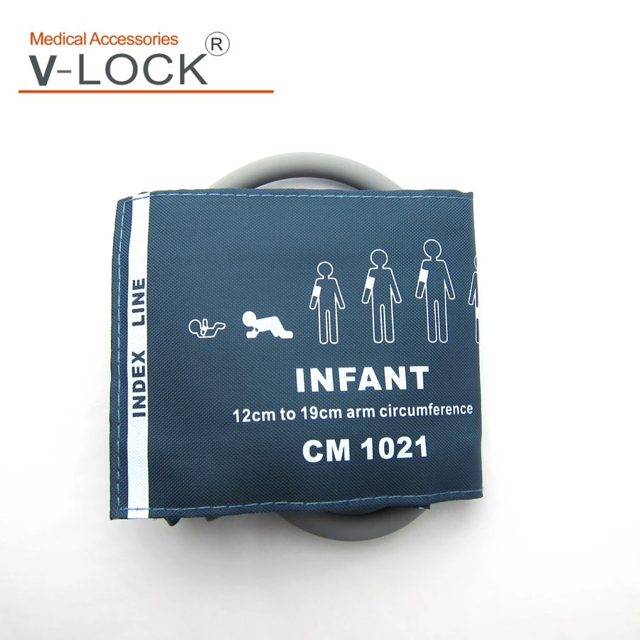 Popular 6 Size Nylon Blood Pressure Cuff Single  Tube Nylon Oxford Patient Monitor Nibp Cuff Bp Meter - Image 2