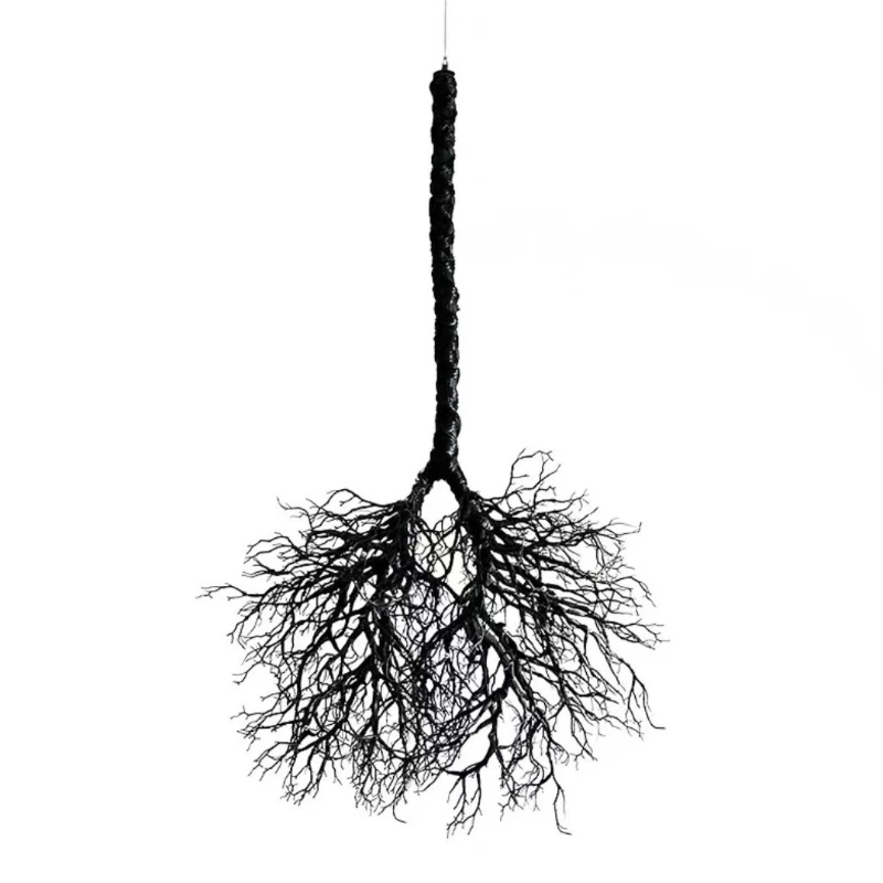 Creative suspension decoration simulation flower ornament hotel lobby hall sales office green plant pendant installation art