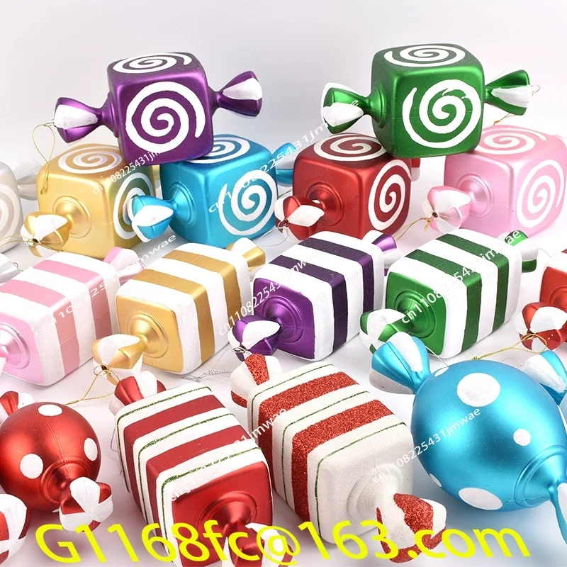 Christmas 40CM Colorful Candy Decoration Pendant, Shopping Mall, Supermarket Props, Scene Decoration, Hanging Decoration