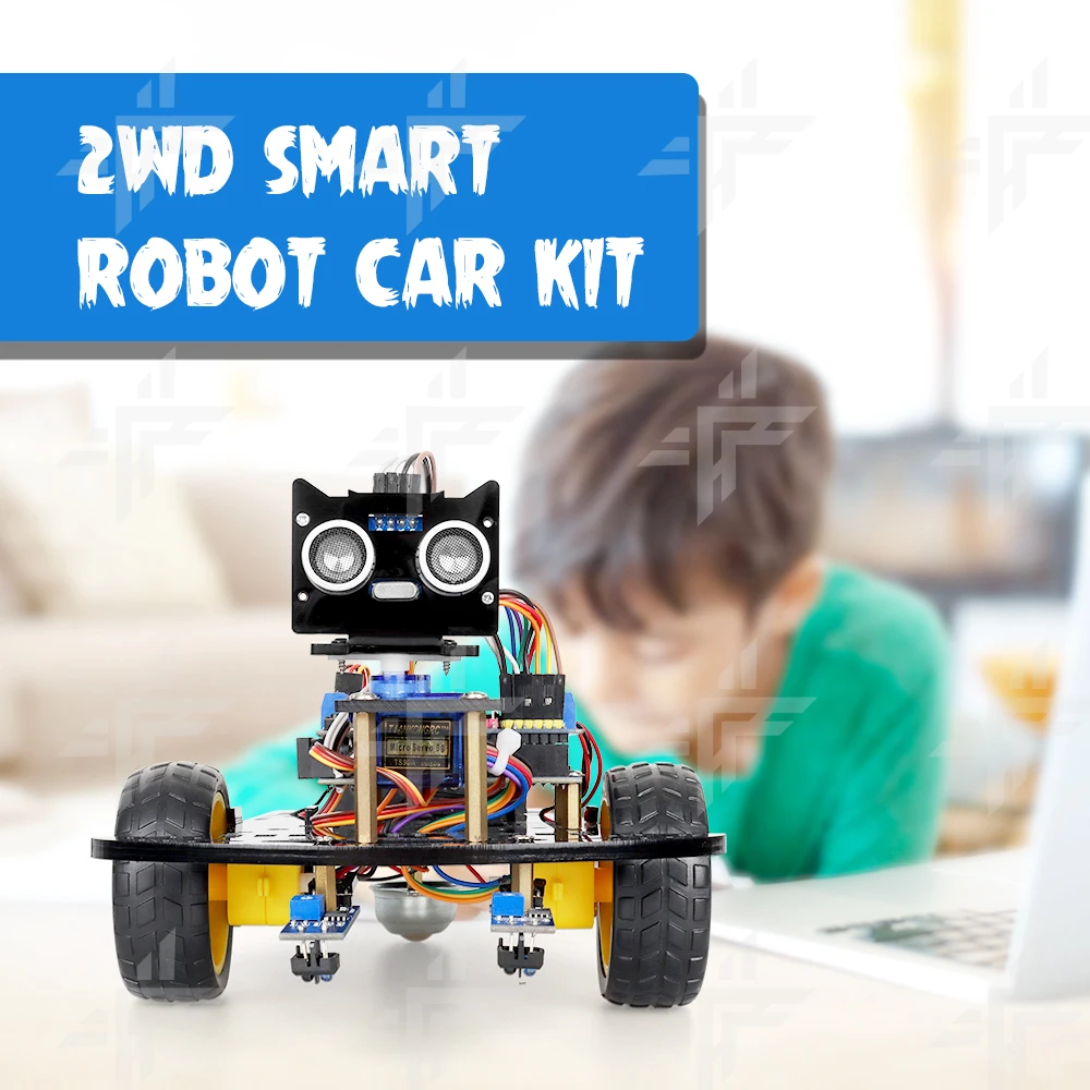 2WD Smart Robot Car Kits for Arduino Programming Project Line Tracking Complete Electronic Kit for STEM Educational Set +Codes