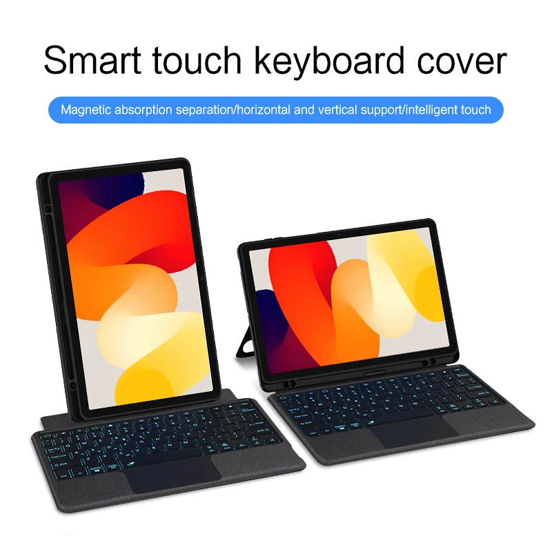 Magic Keyboard Case For Xiaomi Redmi Pad SE 2023 Tablet Redmi Red Mi Pad SE 11 Inch Smart Cover Spanish Portuguese Arabic