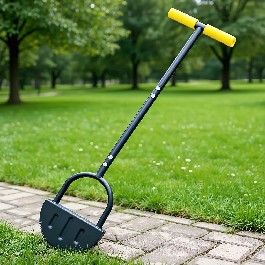 

Manual Lawn Edging Tool Grass Trimming Shovel Half Moon Shaped Serrated Lawn Edger Weed remover for Lawn Care Gardening Tools