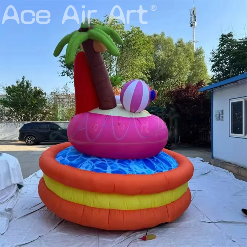 Inflatable Flamingo Swimming Pool Balloon for tropical Sea Party Summer Beach Decoration