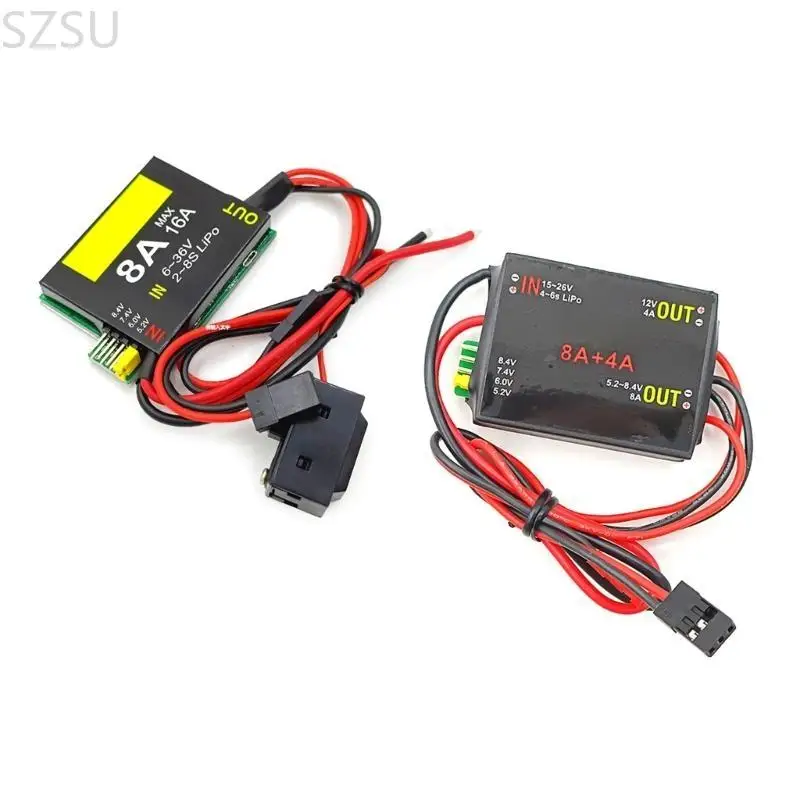 SZSU 8A/16A 5.2/6.0/7.4v/8.4v UBEC-8A 2S-6S 6-36V BEC Double UBEC Servo Separate Power Supply Remote Car Robot