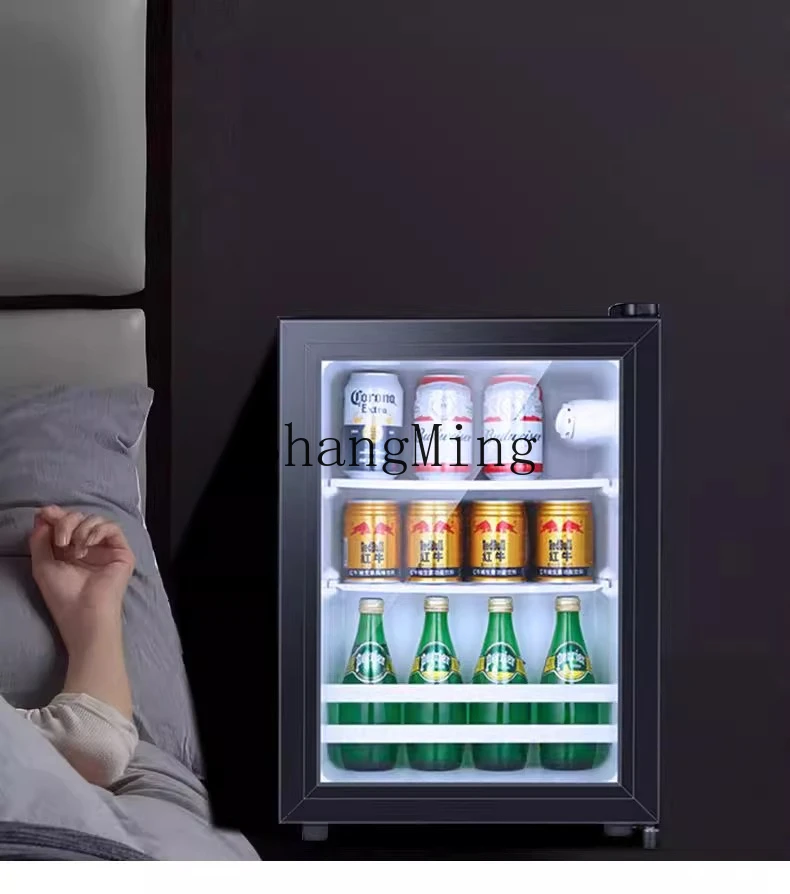SM new multi-functional small refrigerator hotel refrigerator transparent door silent refrigerator