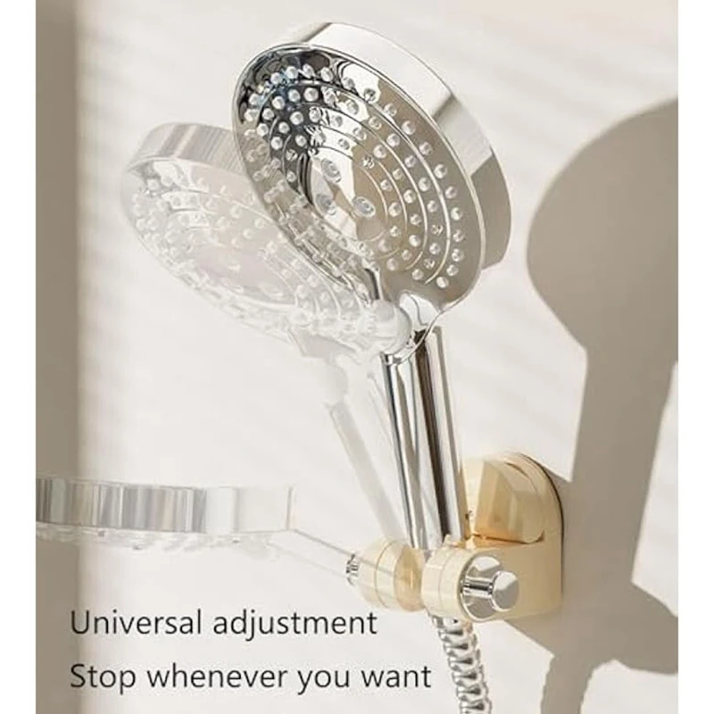 3Pcs Suction Cup Shower Holder,Shower Head Holder Wall Mount,Universal Suction Cup Shower Holder Adjustable Easy Install