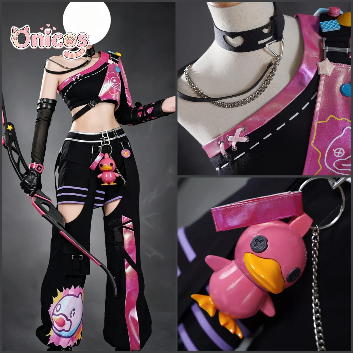 Identity V B.Duck Collaboration Archer Hvittungl Vilulf Cosplay Costume Full Set Game Anime Casual Outfit Halloween Onicos