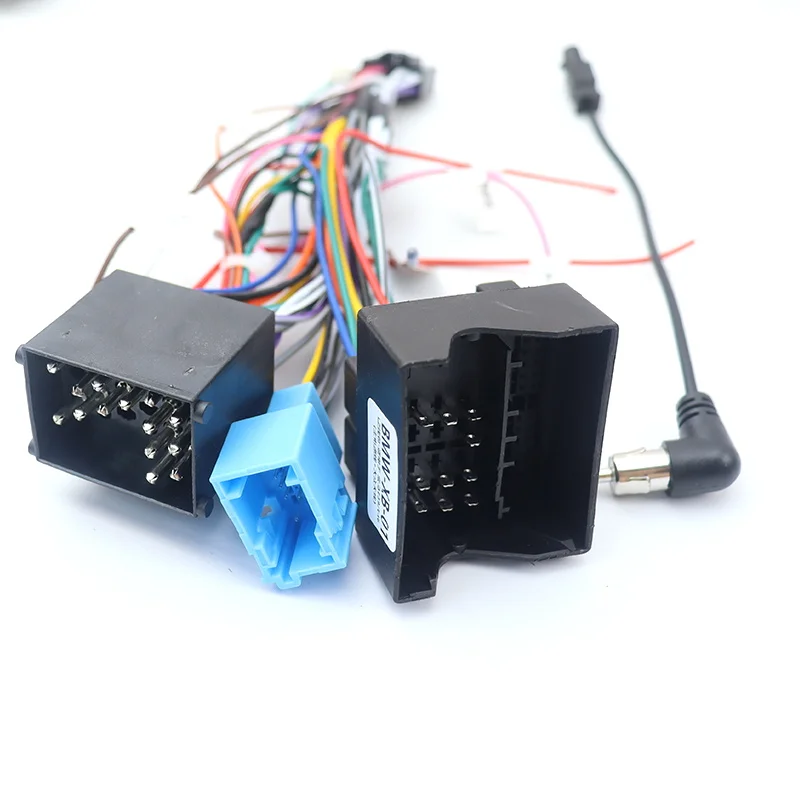 QSZN 16Pin Power Wiring Harness Cable Canbus box Adaptor Decoder For BMW E39 E46 Android Car Radio Stereo car accessories