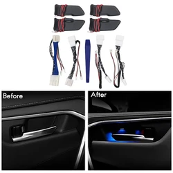 for Toyota Corolla 2020 2021 Door Bowl Armrest Atmosphere Light Interior LED Blue Door Bowl Handle Frame Light