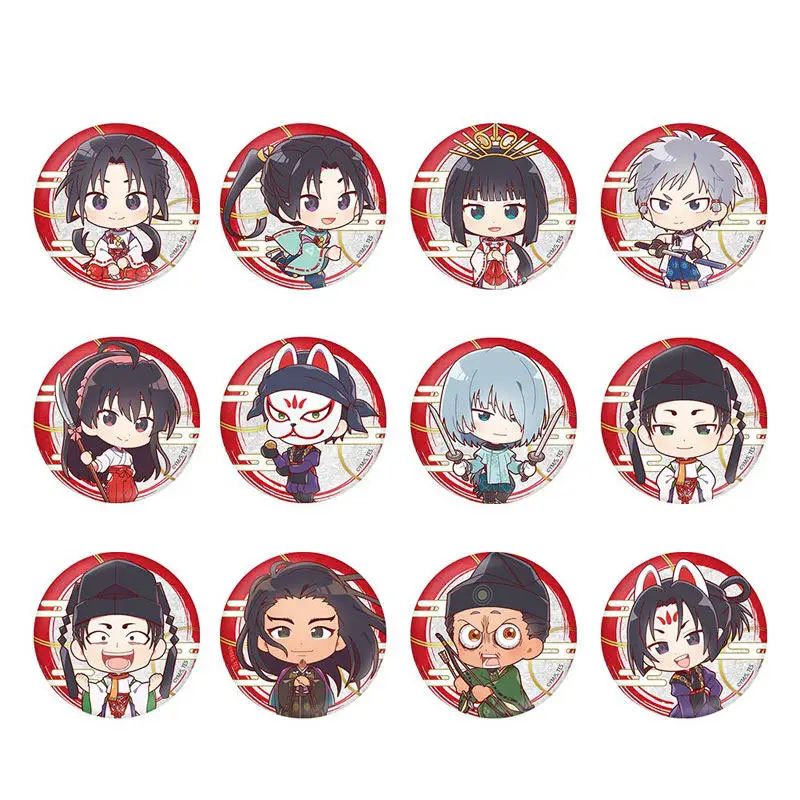 Anime The Elusive Samurai Pin Tokiyuki Ayako Kazama Genba Badge Nige Jouzu No Wakagimi Cosplay Cartoon Itabag Bedge Brooch DADGE