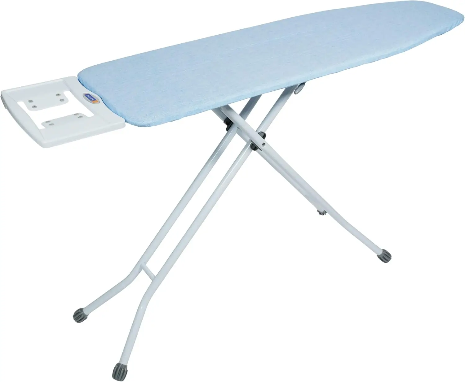 

Adjustable Height 4-Leg Steel Mesh Ironing Board with Wide Platform and Foldable Design