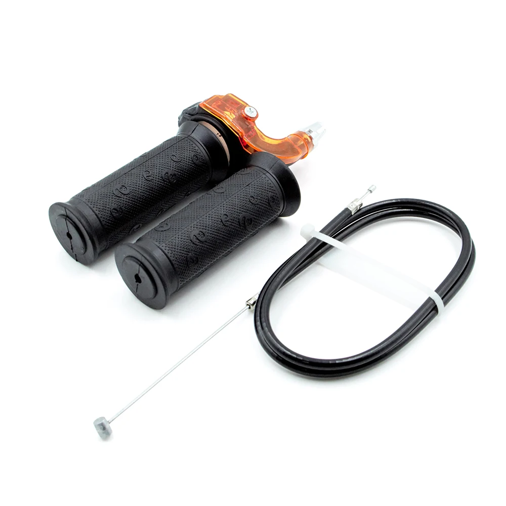 Manopola acceleratore a torsione visibile da 7/8" (22mm) con cavo per moto, mini quad, ATV, pocket bike motorizzata 47cc 49cc